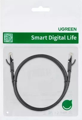 Kabllo rrjeti LAN UGREEN 50187 Cat6 UTP 5m e sheshtë, e zezë, Polybag