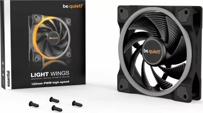 Ventilator PC be quiet! Light Wings BL073 120mm PWM High-Speed ARGB 2500rpm, i zi, 1 copë