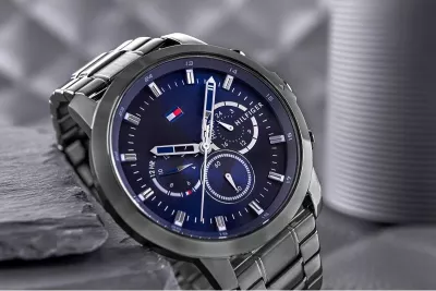 Orë dore për meshkuj Tommy Hilfiger, titanium