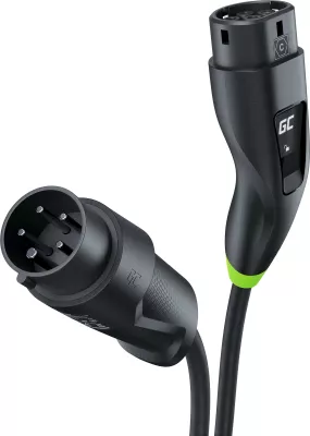 Stacion karikimi EV Green Cell Habu, 7 m, 2-në-1, 11 kW, i zi