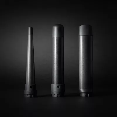 Hekur për kaçurrela Revamp Progloss Multiform WD-1500 3në1, 120–210°C, i zi/gri, set me 3 cilindra