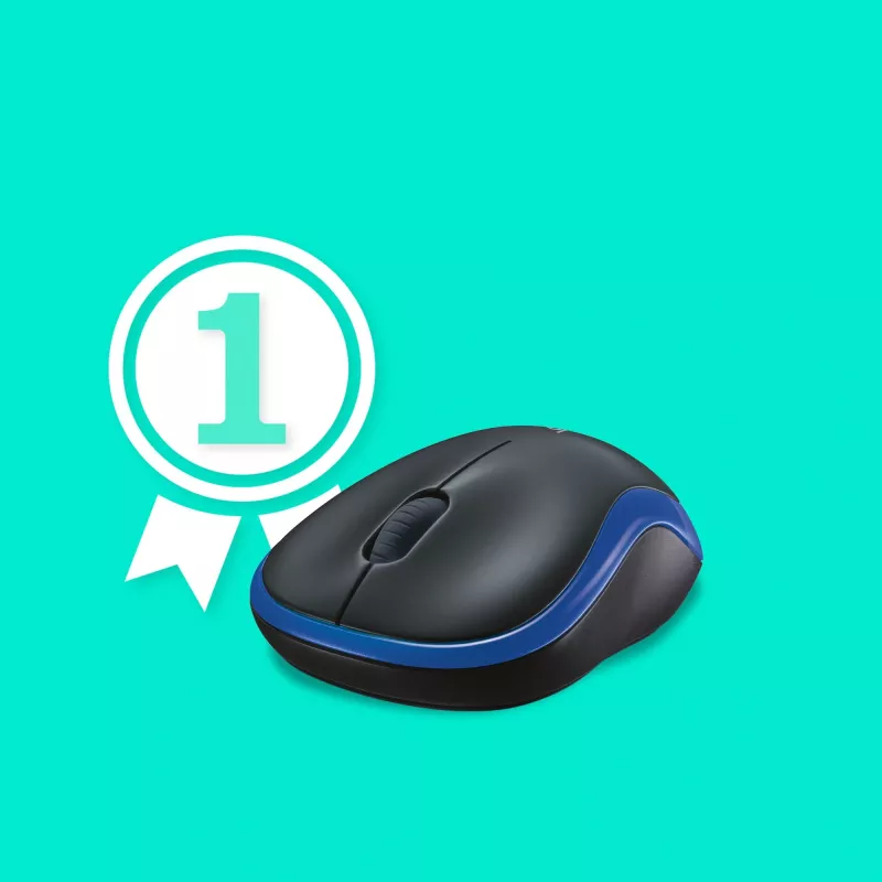 Maus wireless Logitech M185, 1000 DPI, i zi, blu