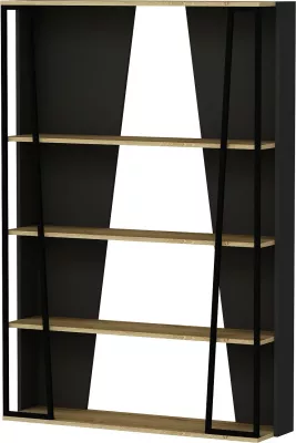 Raft librash Hanah Home, Lissa, ngjyrë e zezë