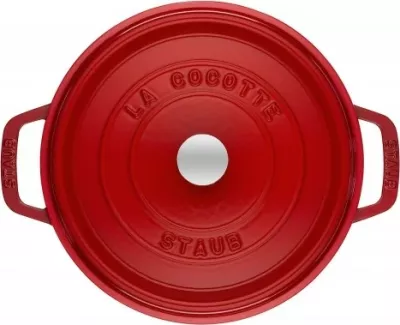 Tenxhere Staub La Cocotte 20cm, gize, e kuqe