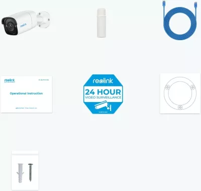 Kamerë sigurie Reolink P320, 5MP PoE, IP66, e bardhë