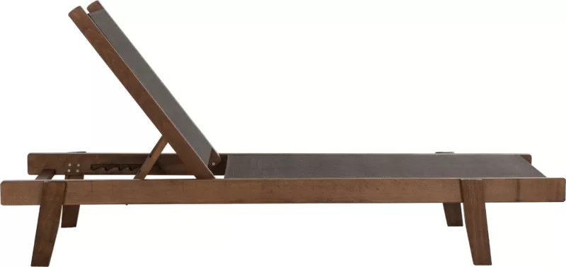 Shezllon profesional për plazh, dru ahu, ngjyrë arre, FH10356.04, 200x61-66x31-91H cm