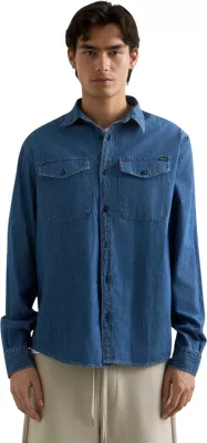 Këmishë denim për meshkuj Replay M4124 .000.860 B06, blu e errët
