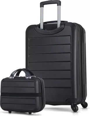 Set valixhesh (2 copë), ngjyrë e zezë, Zoozie Bags, 1642