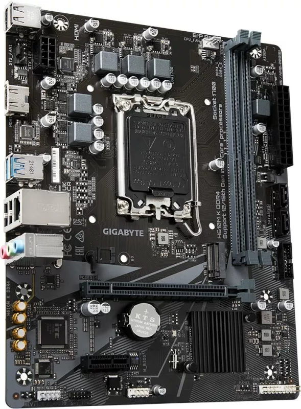 Pllakë amë Gigabyte H610M K mATX D4 thumbnail 3