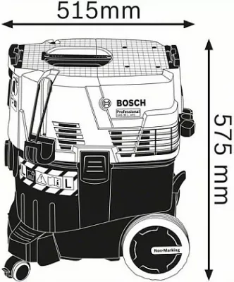 Fshesë industriale Bosch GAS 35 L AFC Professional, 35L, thatë & lagësht, zi/blu