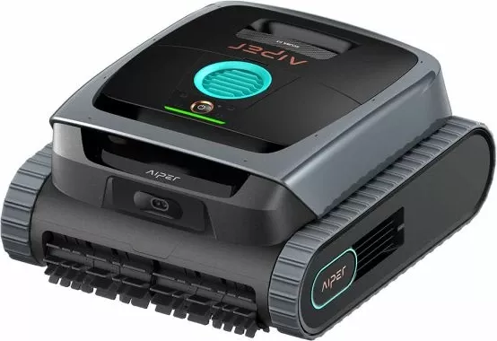 Robot pastrues pishine me bateri AIPER Scuba S3 10,400 mAh, 300 LPM, shportë filtri 3.5 L, 240 min, gri/zezë, set 4 copë