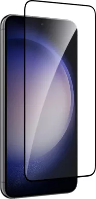 Xham mbrojtës Puro Frame Tempered Glass për Samsung Galaxy S25/S24, me kornizë të zezë
