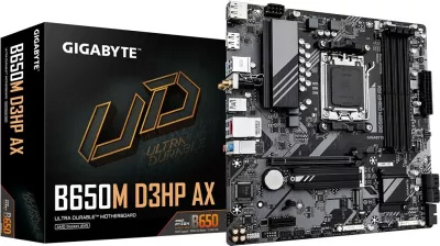 Pllakë amë Gigabyte B650M D3HP AX, Socket AM5, DDR5, WiFi 6E, 2.5GbE LAN