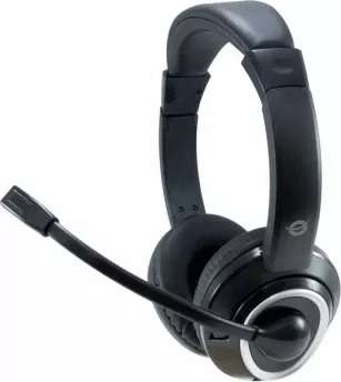 Kufje Conceptronic Headset Klinke Mikro, kabllo 2m, e zezë