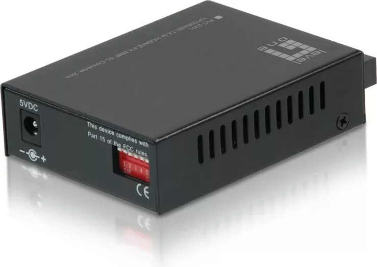 Konvertues media LevelOne RJ45 në SC, Ethernet i Shpejtë, Multi-Mode, 2km