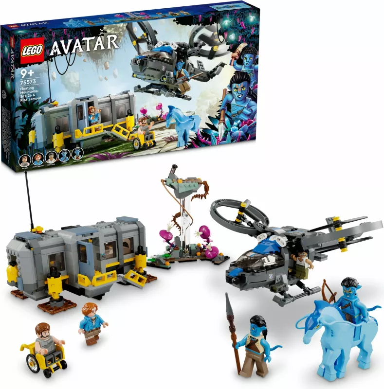 Set për ndërtim LEGO Avatar Floating Mountains: Site 26 & RDA Samson, 887 pjesë, Multikolor
