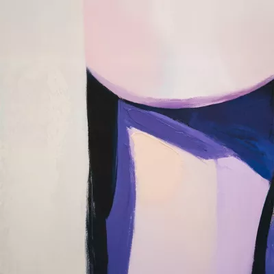 Pikturë dekorative DONNA SOGNA me kornizë, shumëngjyrëshe, dru i zi, 90x120x4cm