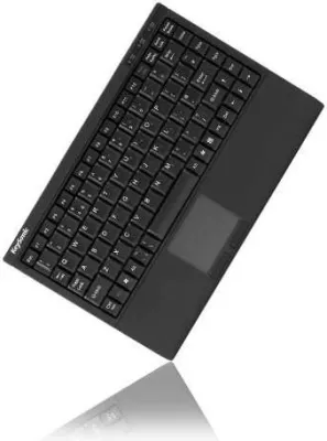 Tastierë mini KeySonic ACK-540U+, me touchpad, USB, QWERTZ, e zezë