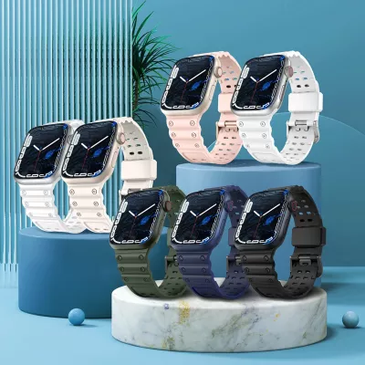 Rrip për Apple Watch Hurtel Strap Triple Protection, TPU, i bardhë