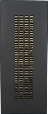 Pikturë dekorative Escape, metal i zi dhe ar, 50x120x4cm