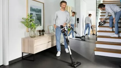 Fshesë me korrent Bosch BSS715CARP, pa qese, 0.3L, 18V, e zezë/argjendtë/e bardhë
