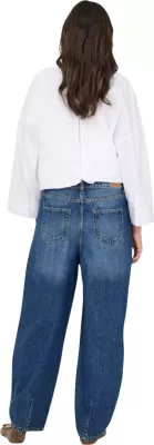 Xhinse femra Jacqueline de Yong JDYSUSIE MW Barrel, denim blu e errët [Madhësia: XS]