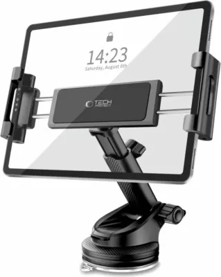 Mbajtës tabletash Tech-Protect V4 për kokpit makine, i zi