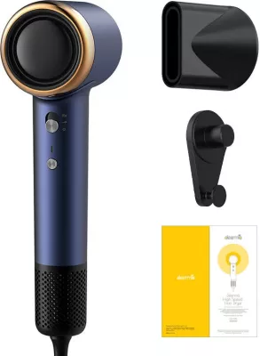 Tharëse flokësh Deerma DEM-CF50W, 1400 W, blu e errët