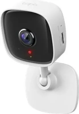 Kamerë sigurie IP, TP-Link Tapo C100, 1080p 2MP, Wi‑Fi, audio dy-drejtimësh, vizion nate 9 m, microSD deri 128GB, e bardhë