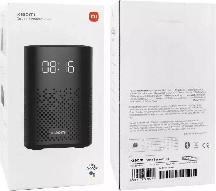 Altavoz Bluetooth Xiaomi QBH4218GL me IR, ngjyrë e zezë