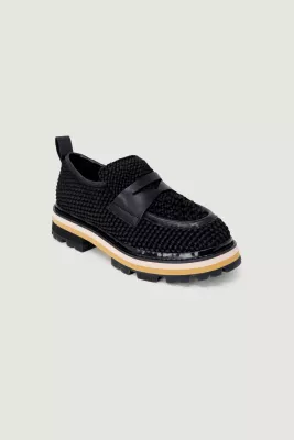 Këpucë të ulëta për femra ASH SATIN BRAIDED S23-GENIALINTR01, të zeza [Madhësia: 40]