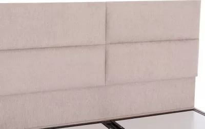 Krevat dopio me hapësirë për depo, material bezhë, MILO FH622.32, për dyshek 160x200cm