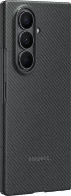 Mbështjellës Samsung Carbon Shield për Galaxy Fold7, silikon, i zi
