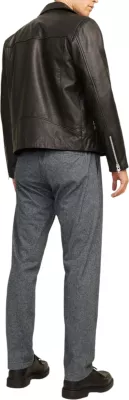 Pantallona për meshkuj Jack & Jones JPSTKANE JJHERRINGBONE 12259594, gri [Madhësia: XS]