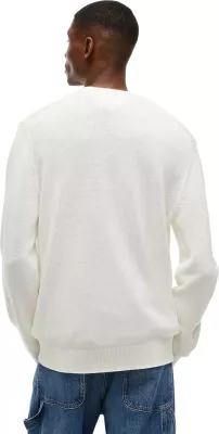 Xhemper për meshkuj Tommy Hilfiger Jeans TJM Slim Ess Sweater DM0DM21787, i bardhë [Madhësia: XL]