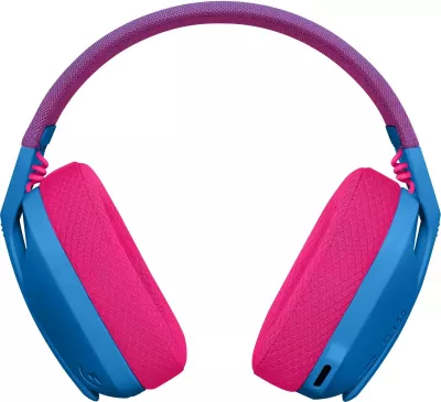 Kufje gaming Logitech G435, wireless, Bluetooth, radio, blue-pink