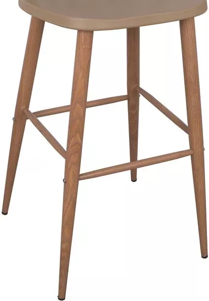 Karrige për bar Vanessa, ngjyrë kapuçino, 43x49x107 cm, set prej 2 copë