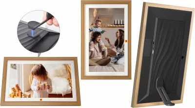 Kornizë digjitale fotografish Kodak RCF-1561W 15.6\" Full HD 32GB Wi‑Fi Touch, kafe (burlywood)