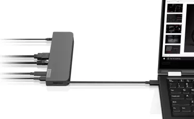 Stacion Dock, USB-C mini, e zezë 