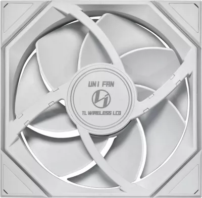 Ventilator PC Lian Li UNI FAN TL Wireless LCD 140mm Reverse Blade ARGB PWM 4-pin, i bardhë, 1 copë (14RTLLCD1W1W)
