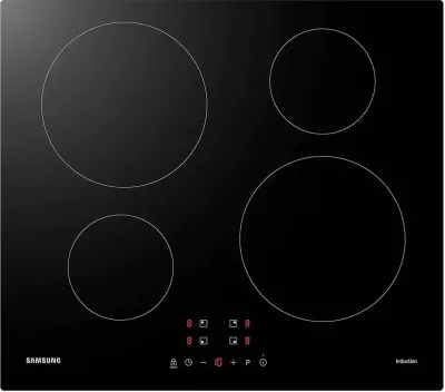 Pianurë induksioni Samsung NZ64M3NM1BB/OL 4 zona gatimi Power Boost Smart Touch, e zezë