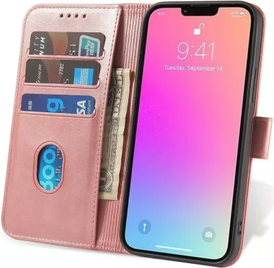 Mbështjellës magnetik Hurtel për Xiaomi Redmi Note 12 5G / Poco X5 5G, flip, portofol, rozë
