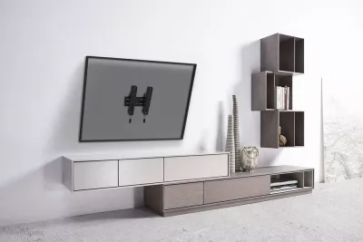 Mbajtës muri për TV Neomounts WL35S-850BL12, 24-65 inç, çelik, i zi, rregullim pjerrësie