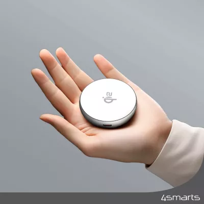 Karikues wireless 4smarts Qi2, USB, 15W, MagSafe, Silver