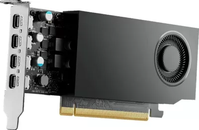 Kartelë grafike PNY Quadro RTX A400 4GB GDDR6 low profile e zezë
