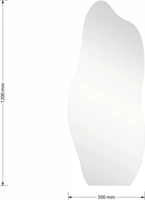 Pasqyrë me formë të çrregullt, 50x1x120cm