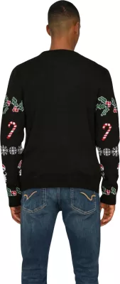 Xhemper për meshkuj Only & Sons ONSXMAS REG 5, i zi [Madhësia: M]