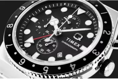 Orë dore për meshkuj Timex, e zezë