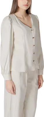 Bluzë për femra Vila Clothes Vimulli 14103853, krem [Madhësia: 38]