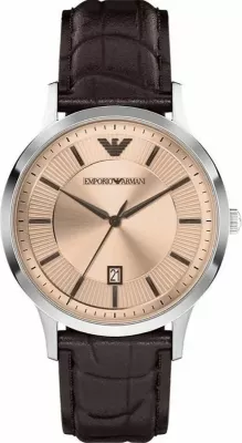 Orë dore meshkujsh Emporio Armani Renato AR11783, kafe